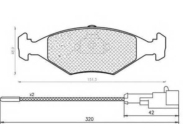 MAGNETI MARELLI Fékbetét, mind BPQ1024_MM