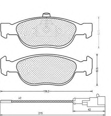 MAGNETI MARELLI Fékbetét, mind BPQ1034_MM