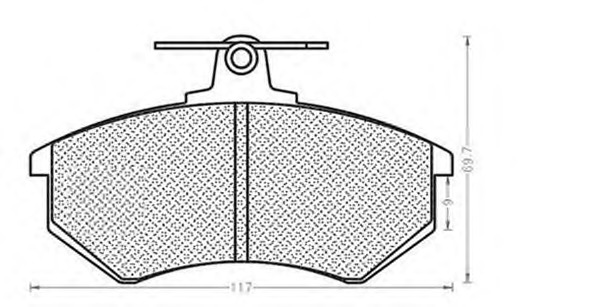 MAGNETI MARELLI Első fékbetét BPQ1038_MM