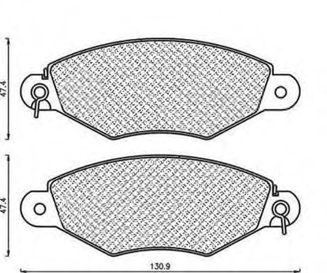 MAGNETI MARELLI Első fékbetét BPQ1040_MM