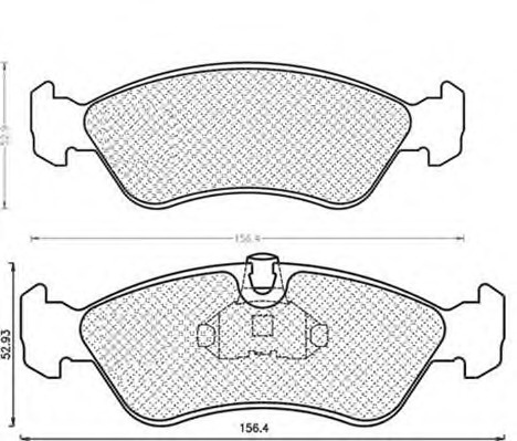 MAGNETI MARELLI Első fékbetét BPQ1070_MM