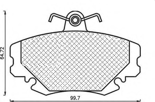 MAGNETI MARELLI Fékbetét, mind BPQ1081_MM