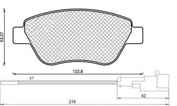 MAGNETI MARELLI Első fékbetét BPQ1160_MM