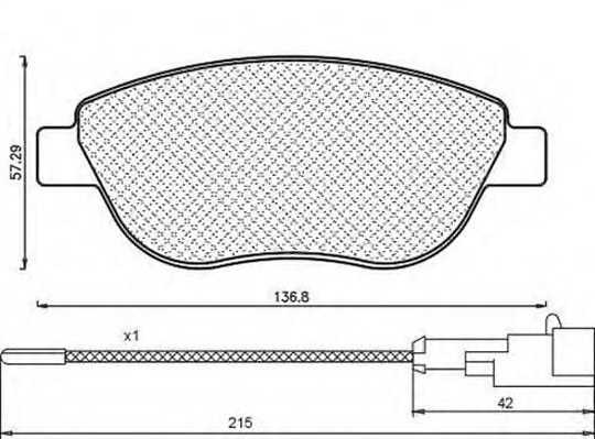 MAGNETI MARELLI Fékbetét, mind BPQ1161_MM