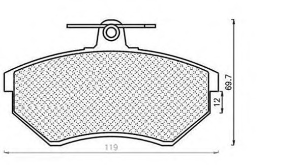 MAGNETI MARELLI Első fékbetét BPQ1181_MM