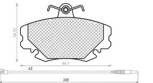 MAGNETI MARELLI Első fékbetét BPQ1182_MM