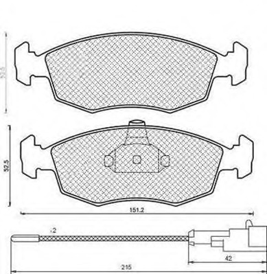 MAGNETI MARELLI Fékbetét, mind BPQ1185_MM