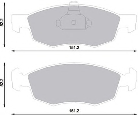 MAGNETI MARELLI Első fékbetét BPQ1186_MM