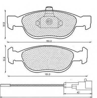 MAGNETI MARELLI Fékbetét, mind BPQ1199_MM