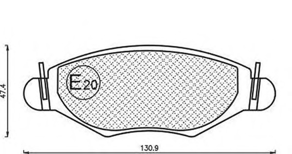 MAGNETI MARELLI Fékbetét, mind BPQ1204_MM