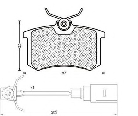 MAGNETI MARELLI Hátsó fékbetét BPQ1259_MM