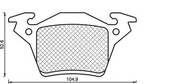 MAGNETI MARELLI Hátsó fékbetét BPQ1263_MM