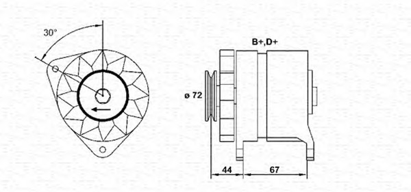 MAGNETI MARELLI MAR6032_MM Generátor, felújított