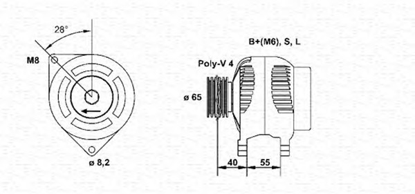 MAGNETI MARELLI Generátor, felújított MAR7003_MM