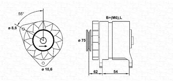 MAGNETI MARELLI Generátor, felújított MAR392_MM