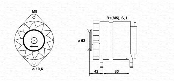 MAGNETI MARELLI MAR984_MM Generátor, felújított