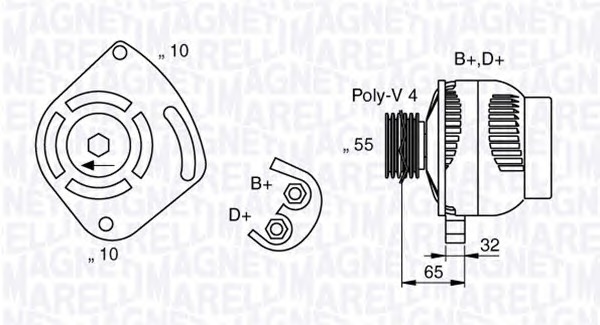 MAGNETI MARELLI Generátor MAN1171_MM