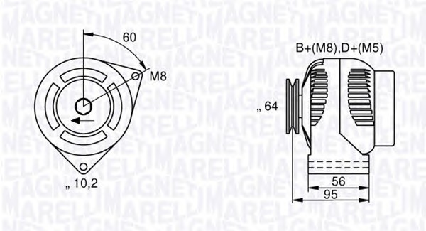 MAGNETI MARELLI Generátor MAN2005_MM