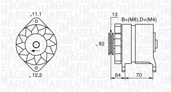 MAGNETI MARELLI Generátor MAN2015_MM