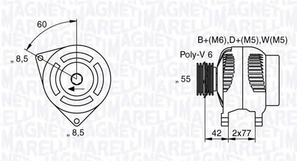 MAGNETI MARELLI Generátor MAN2021_MM