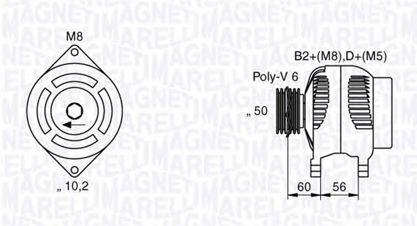 MAGNETI MARELLI Generátor MAN2029_MM