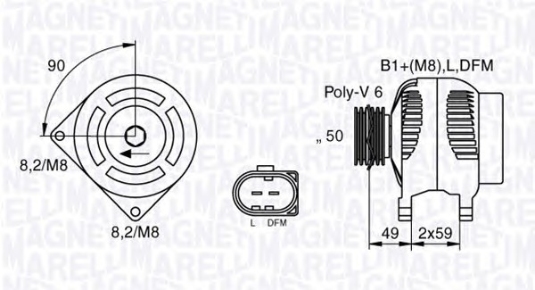 MAGNETI MARELLI Generátor MAN2038_MM