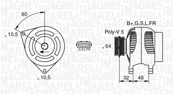 MAGNETI MARELLI Generátor MAN2618_MM