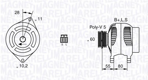 MAGNETI MARELLI Generátor MAN2624_MM