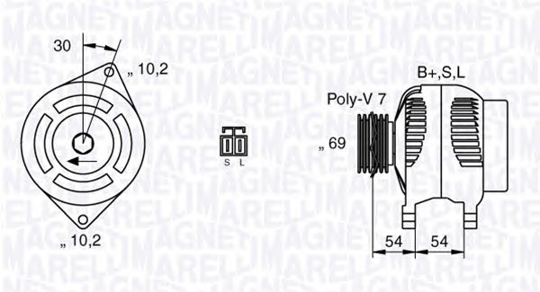 MAGNETI MARELLI Generátor 63532627_MM