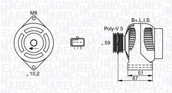 MAGNETI MARELLI Generátor MAN2634_MM