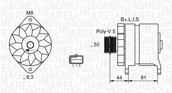 MAGNETI MARELLI Generátor MAN2636_MM