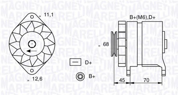 MAGNETI MARELLI Generátor MAN298_MM