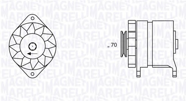 MAGNETI MARELLI Generátor MAN370_MM