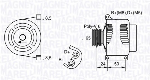 MAGNETI MARELLI Generátor MAN7006_MM