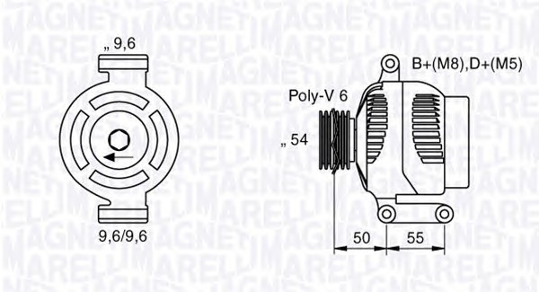 MAGNETI MARELLI Generátor MAN7024_MM