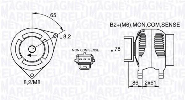 MAGNETI MARELLI Generátor MAN7412_MM