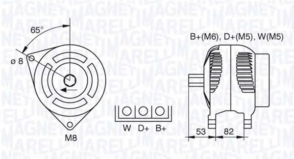 MAGNETI MARELLI Generátor 63377464_MM