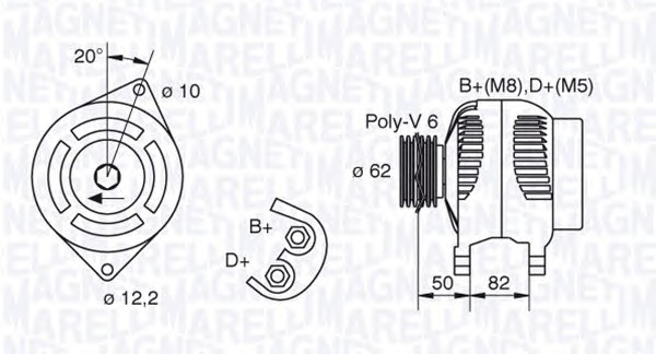 MAGNETI MARELLI Generátor MAN811_MM