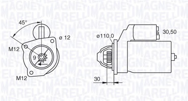 MAGNETI MARELLI Önindító MSN2041_MM