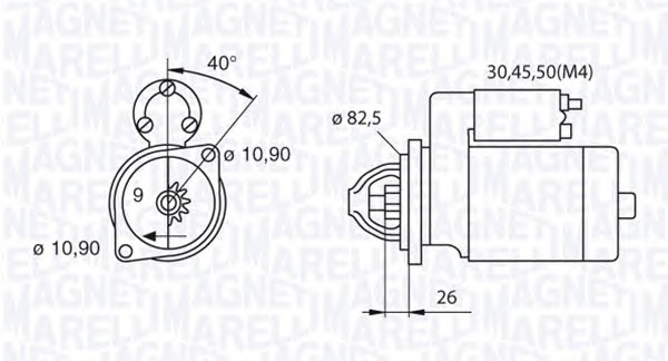 MAGNETI MARELLI Önindító MSN2046_MM