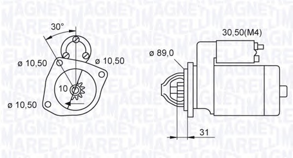 MAGNETI MARELLI Önindító MSN2048_MM