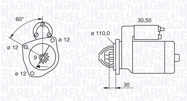 MAGNETI MARELLI Önindító MSN2050_MM