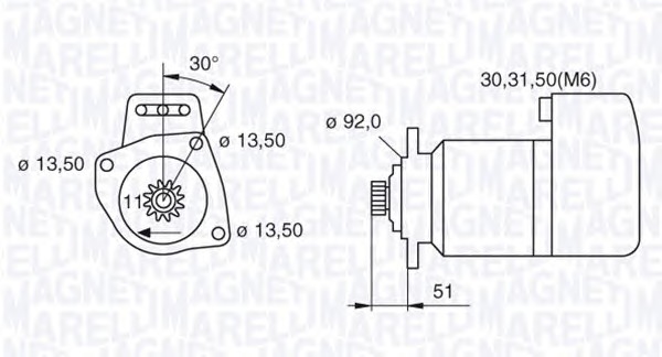 MAGNETI MARELLI Önindító MSN2063_MM