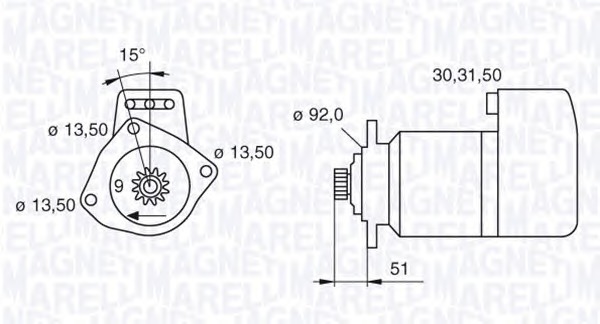 MAGNETI MARELLI Önindító MSN2064_MM