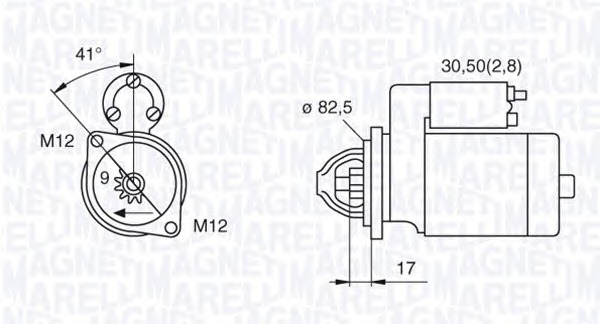 MAGNETI MARELLI Önindító MSN2077_MM