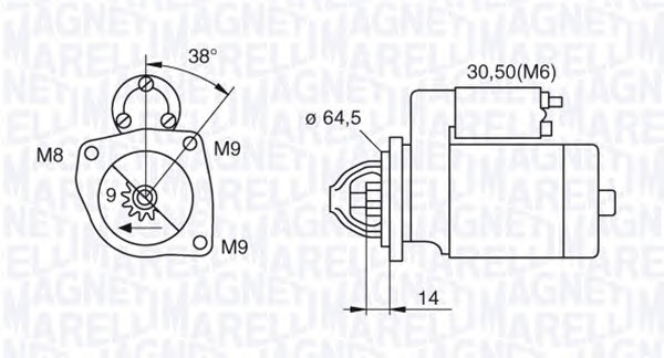 MAGNETI MARELLI Önindító MSN2091_MM