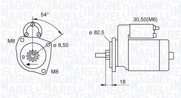 MAGNETI MARELLI Önindító MSN2092_MM