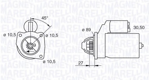 MAGNETI MARELLI Önindító MSN214_MM