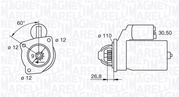 MAGNETI MARELLI Önindító MSN219_MM