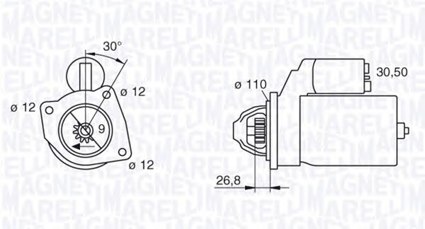 MAGNETI MARELLI MSN224_MM Önindító